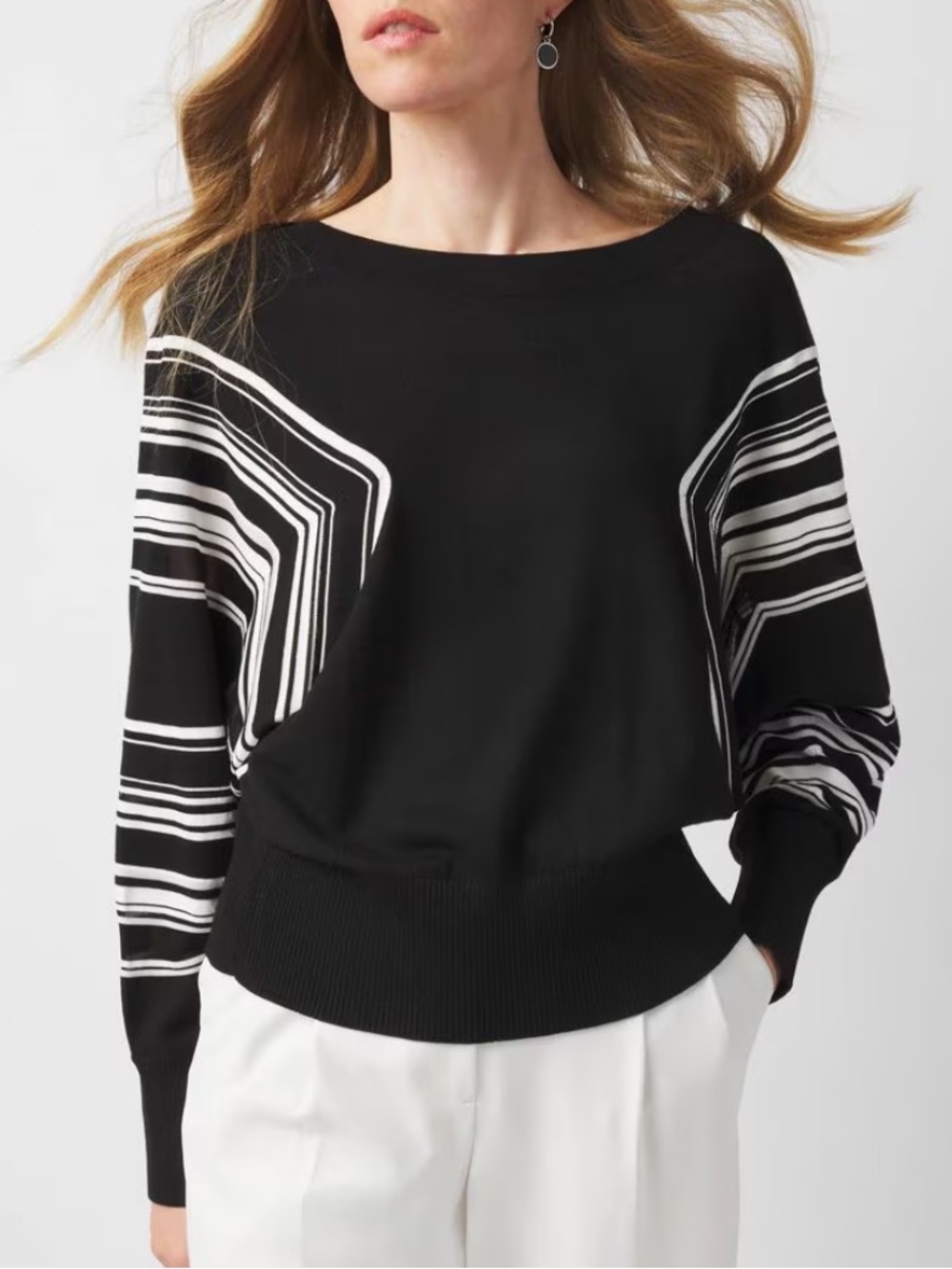 Chevron Stripe Sweater by 89th and Madison